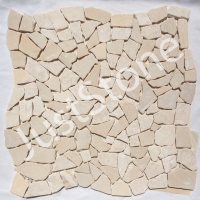 Мозаїка з мармуру Матова МКР-ХСВ (хаотична) Beige Mix