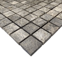 Мозаика из мрамора Матовая МКР-2СН (23x23) Emperador Medium