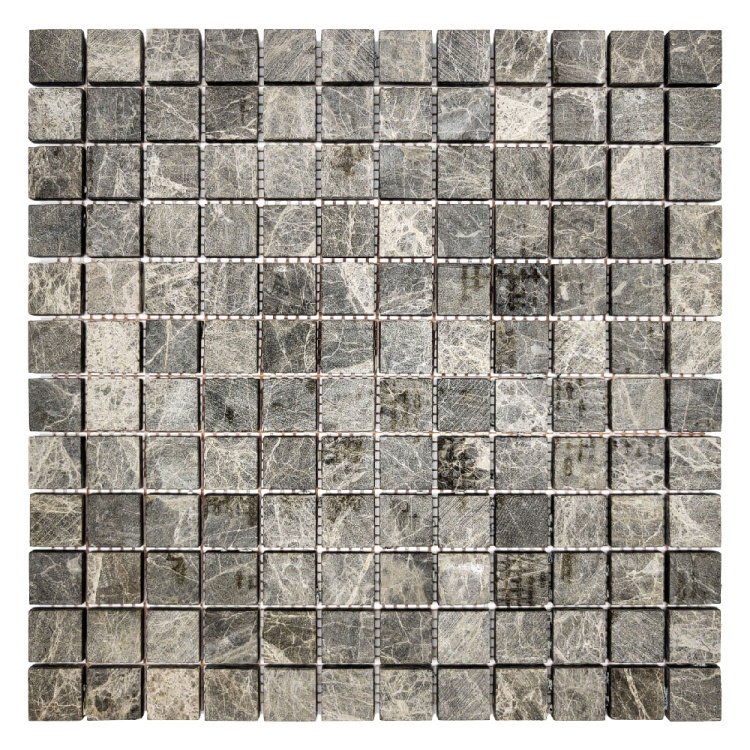 Мозаика из мрамора Матовая МКР-2СН (23x23) Emperador Medium