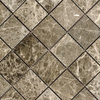 Мозаика из мрамора Полированная МКР-3П (47x47) Emperador Medium