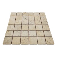 Мозаика каменная KrimArt МКР-3СВ Песчаник Крем бежевая 305x305x6 мм для фасада колонн спа забора и террасы