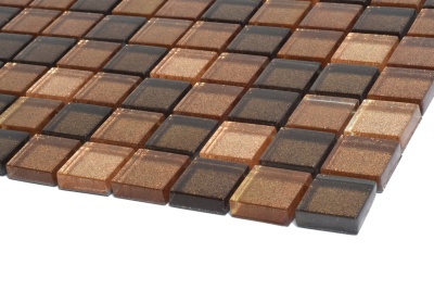 Мозаика керамическая Kotto Ceramica GM 8007 C3 Brown Dark/Brown Gold/Brown Brocade  300 х 300 х 8   ( 25 х 25 )
