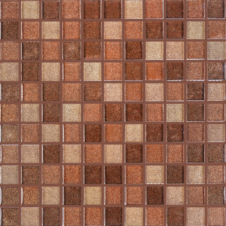 Мозаїка керамічна Kotto Ceramica GM 8007 C3 Brown Dark/Brown Gold/Brown Brocade 300 х 300 х 8 ( 25 х 25 )