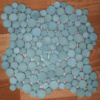 Мозаика из керамогранита Kotto Ceramica MI7 14300703C Terra Verde 300 x 300 х 10 (круг d 14-30)