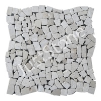 Мозаика из мрамора Матовая МКР-ХСВ (хаотичная) 23x15 мм Victoria Beige