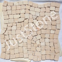 Мозаика из мрамора Матовая МКР-ХСВ (хаотичная) 23x15 мм Victoria Beige