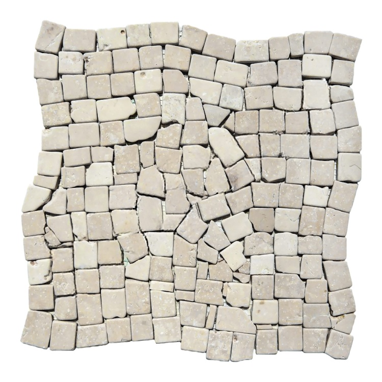 Мозаика из мрамора Матовая МКР-ХСВ (хаотичная) 23x15 мм Victoria Beige