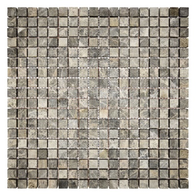Мозаїка із мармуру Матова МКР-4СН (15x15) Emperador Medium