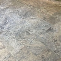 Плитка из травертина Silver Filled and Honed 1,2х30,5х61 см, серая матовая заполненная шлифованная Export