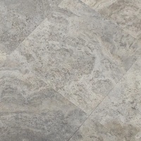 Плитка из травертина Silver Filled and Honed 1,2х30,5х61 см, серая матовая заполненная шлифованная Export