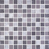 Мозаика керамическая Kotto Ceramica GM 8009 C3 Grey Dark/Grey m/Grey w S5  300 х 300 х 8   ( 25 х 25 )