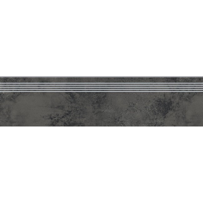 Сходинка з керамограніту Quenos Graphite Steptread графітова (8x598x298 мм)