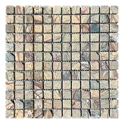 Мозаїка з мармуру Матова МКР-2СВА (23x23) Bidasar Brown