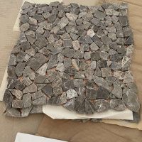 Мозаика из мрамора Матовая МКР-ХСВ (хаотичная) Emperador Medium