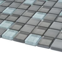 Мозаика керамическая Kotto Ceramica GM 8010 C3 Silver grey brocade/Grey w/Grey mat  300 х 300 х 8   ( 25 х 25 )