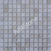 Мозаїка з мармуру Матова МКР-2СВА (23x23) Beige Mix