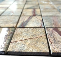 Мозаїка з мармуру Полірована МКР-3П (47x47) Bidasar Brown
