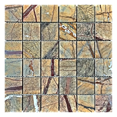 Мозаїка з мармуру Полірована МКР-3П (47x47) Bidasar Brown
