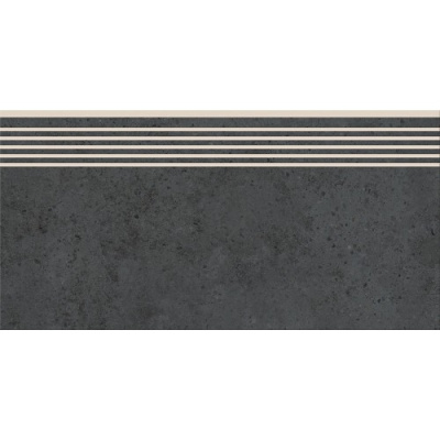 Сходинка з керамограніту Highbrook Anthracite Steptread антрацитова 8x598x298 мм