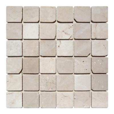 Мозаика из мрамора Матовая МКР-3СВА (47x47) Beige Mix