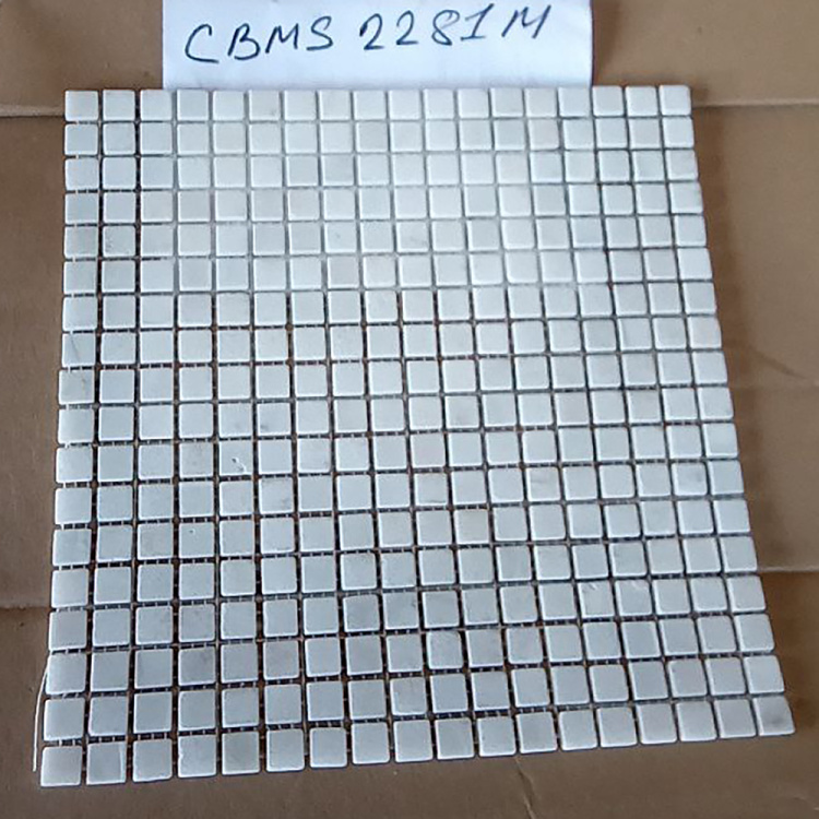 Мозаїка Mozaico de Lux K-MOS CBMS2281M White Stone