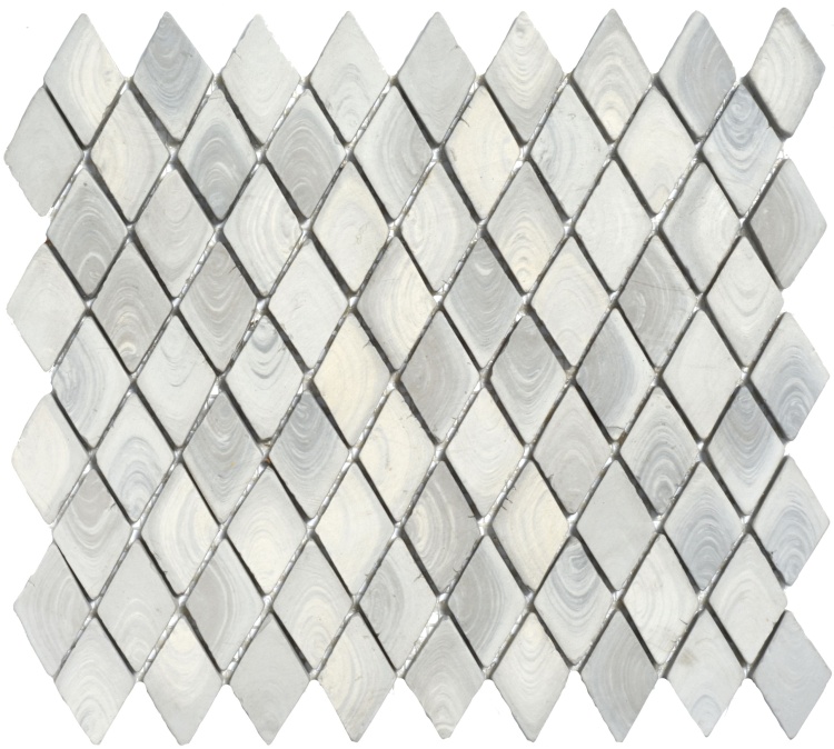 Мозаика из керамогранита Kotto Ceramica MI7 30500302C Grigio Freddo  300 x 300 х 10  ( ромб 30 x 50 )