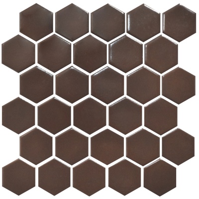 Мозаика керамическая Kotto Ceramica HEXAGON H 6005 Coffee Brown  295 х 295 х 9
