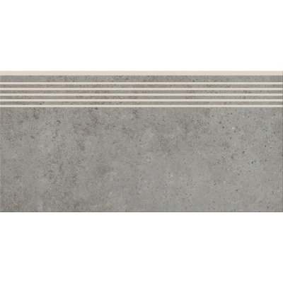 Сходинка з керамограніту Highbrook Grey Steptread сіра 8x598x298 мм
