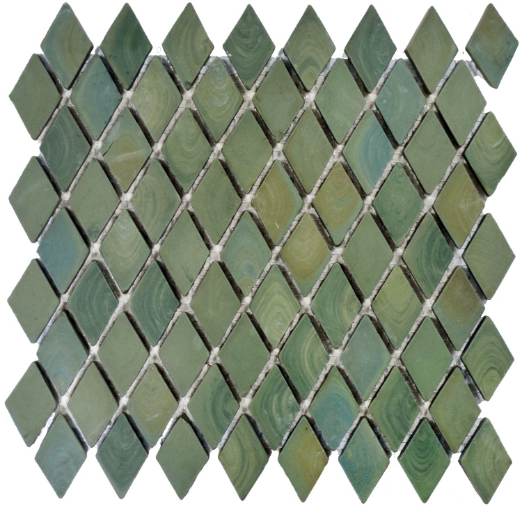 Мозаика из керамогранита Kotto Ceramica MI7 30500303C Terra Verde   300 x 300 х 10  ( ромб 30 x 50 )