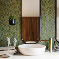 Мозаика из керамогранита Kotto Ceramica MI7 30500303C Terra Verde   300 x 300 х 10  ( ромб 30 x 50 )