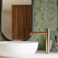 Мозаика из керамогранита Kotto Ceramica MI7 30500303C Terra Verde   300 x 300 х 10  ( ромб 30 x 50 )
