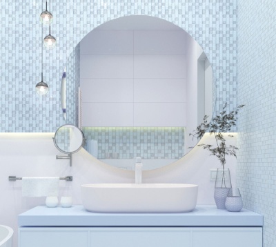 Мозаика керамическая Kotto Ceramica GM 8015 C2 Silver S5/White/  300 х 300 х 8   ( 25 х 25 )