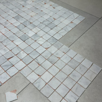Мозаика из мрамора Матовая МКР-3СВА (47x47) White Mix Мозаика из мрамора Матовая МКР-3СВА (47x47) White Mix