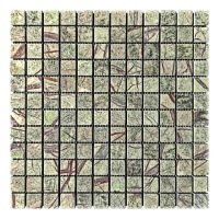 Мозаїка з мармуру Матова МКР-2СВ (23x23) Bidasar Green