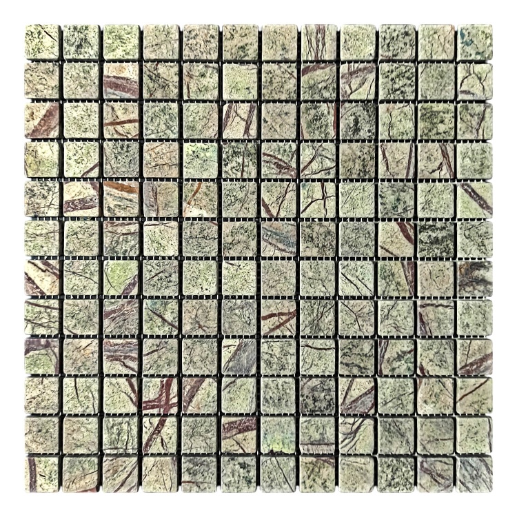 Мозаика из мрамора Матовая МКР-2СВ (23x23) Bidasar Green