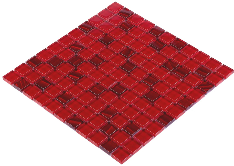 Мозаїка керамічна Kotto Ceramica GM 8016 C2 Red Silver S6/Cherry/300 х 300 х 8 ( 25 х 25 )