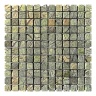 Мозаїка з мармуру Матова МКР-2СВА (23x23) Bidasar Green