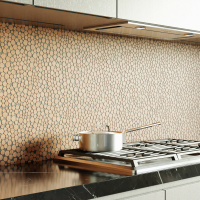 Мозаїка з керамограніту Kotto Ceramica MI7 14300711C Dorato 300 x 300 х 10 (коло d 14-30)