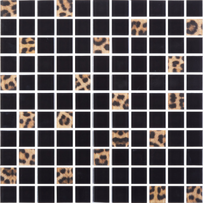 Мозаїка скляна Kotto Ceramica GMP 0825042 С2 print 41/black 300 x 300 х 8 ( 25 х 25 )