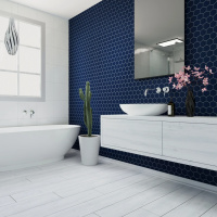 Мозаика керамическая Kotto Ceramica HEXAGON H 6008 Steel Blue  295 х 295 х 9