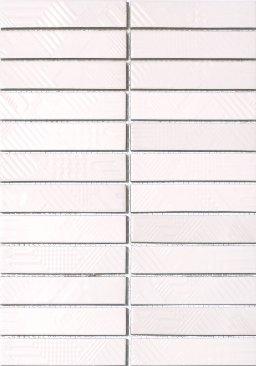 Мозаика керамическая Kotto Ceramica Kit Kat KST 6024 White 252x300х9 (23х124)