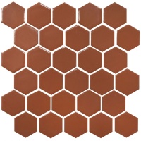 Мозаика керамическая Kotto Ceramica HEXAGON H 6009 Brown 295 х 295 х 9