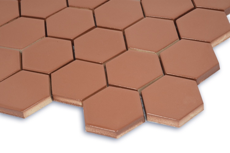Мозаика керамическая Kotto Ceramica HEXAGON H 6009 Brown 295 х 295 х 9