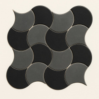 Мозаїка керамічна Kotto Ceramica SCALES SC X2 6901 Silver/Graphite Black 300x300x9 (93x87) 0,075 м2