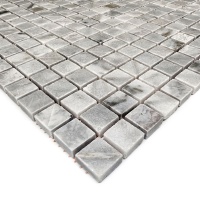 Мозаїка з мармуру Полірована МКР-4П (15x15) Grey Mix