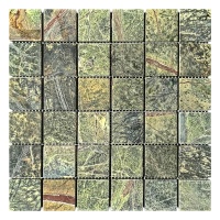 Мозаїка з мармуру Матова МКР-3СВ (47x47) Bidasar Green