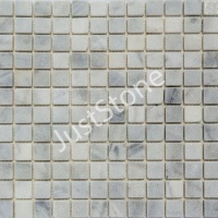 Мозаика из мрамора Матовая МКР-2СВ (23x23) White Mix