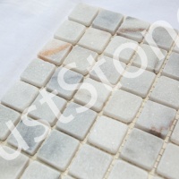 Мозаика из мрамора Матовая МКР-2СВ (23x23) White Mix