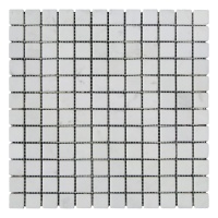 Мозаика из мрамора Матовая МКР-2СВ (23x23) White Mix