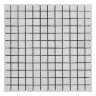 Мозаика из мрамора Матовая МКР-2СВ (23x23) White Mix
